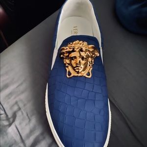 Versace CRoc Slip on PALLAZO Medusa Slip On Blue